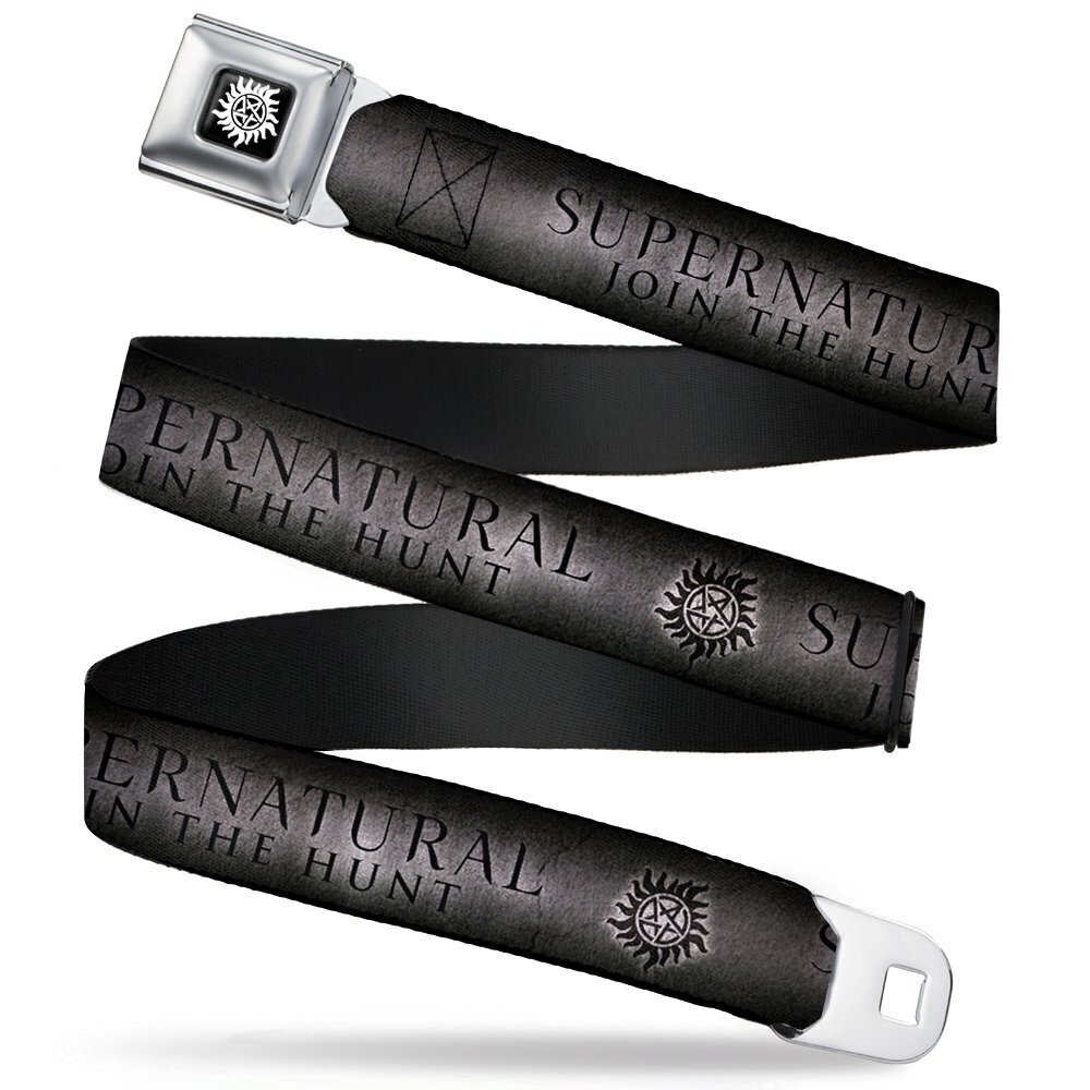 2458 Seatbelt Belt - SUPERNATURAL-JOIN THE HUNT/Winchester Pentagram